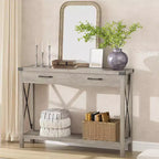 Console, Table de Canapé Étroite de Style Ferme Rustique