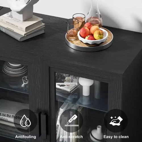 Meuble de salle de bain noir