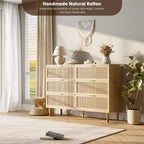 Tiroirs de commode en rotin, Armoire haute moderne