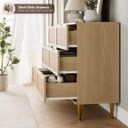 Tiroirs de commode en rotin, Armoire haute moderne