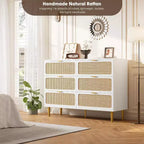 Tiroirs de commode en rotin, Armoire haute moderne