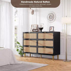 Tiroirs de commode en rotin, Armoire haute moderne