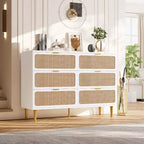 Tiroirs de commode en rotin, Armoire haute moderne
