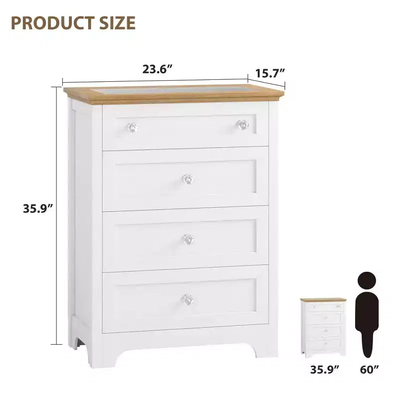 Commode en bois pour chambre à coucher