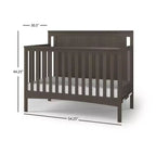 Lit de bébé convertible, commode avec plateau à langer et fauteuil à bascule confortable