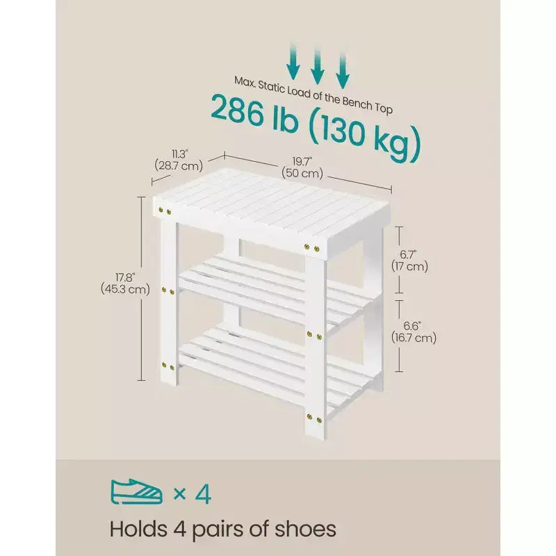 Banc range-chaussures