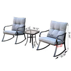 Fauteuil à bascule moderne 2 places