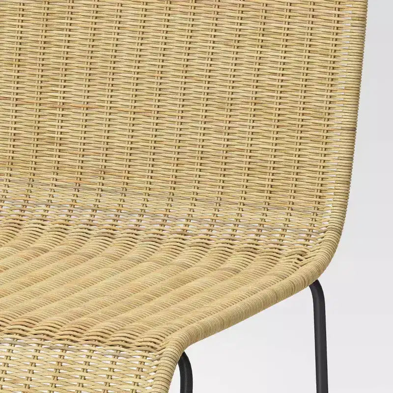 Tabouret de bar moderne en rotin hauteur comptoir