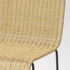 Tabouret de bar moderne en rotin hauteur comptoir