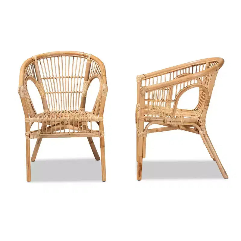 Chaise de salle à manger en rotin