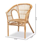 Chaise de salle à manger en rotin