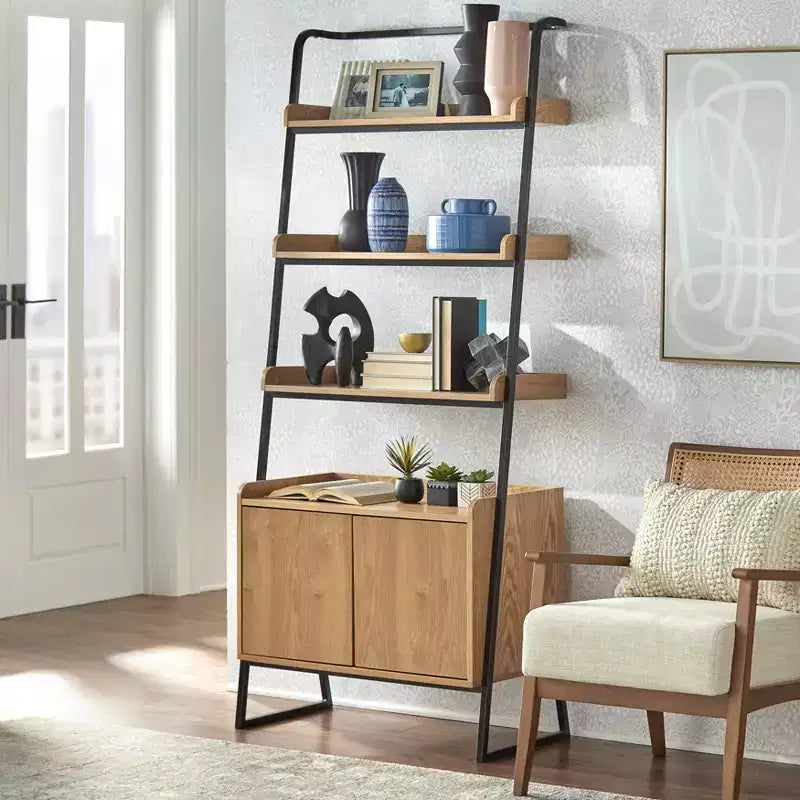 Étagère échelle avec armoire