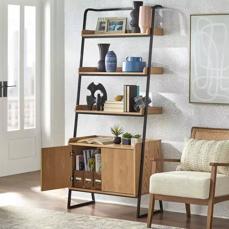 Étagère échelle avec armoire