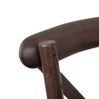 Chaise de bistrot en bois empilable à dossier croisé