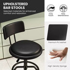 Tabouret de bar pivotant hauteur comptoir