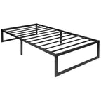 Cadre de lit en métal Plateforme Surmatelas en mousse à mémoire de forme gel rafraîchissant