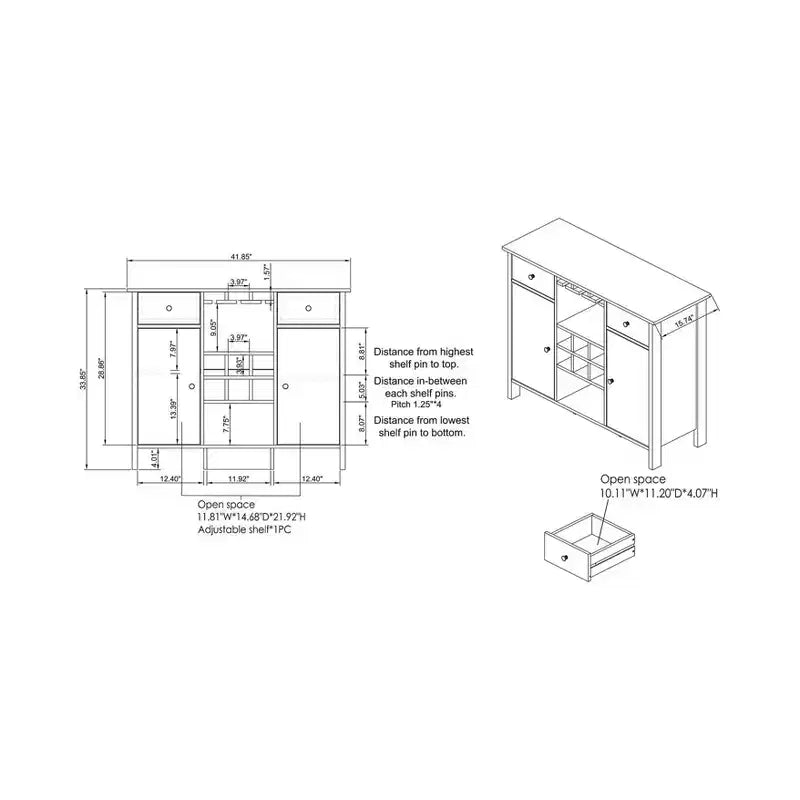 Buffet multi-rangements Shop At Home