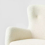 Fauteuil crapaud d'appoint en velours