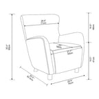 Fauteuil crapaud d'appoint en velours