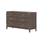 Commode contemporaine en bois massif avec tiroirs