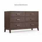 Commode contemporaine en bois massif avec tiroirs