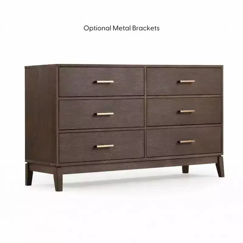 Commode contemporaine en bois massif avec tiroirs