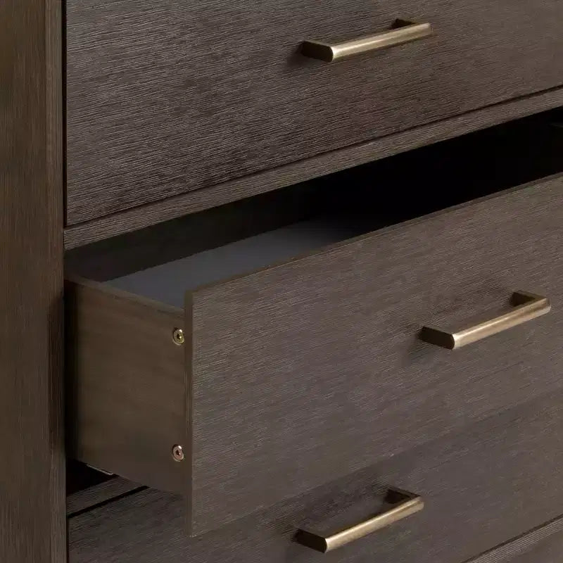 Commode contemporaine en bois massif avec tiroirs