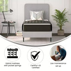 Matelas Mousse Haute Densité et Ressorts Ensachés